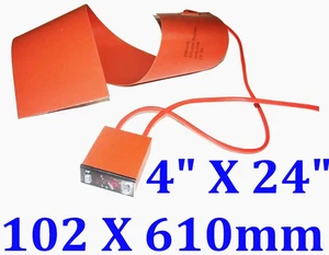 4 Zoll x 24 Zoll 102 x 610 mm mit 200 C Steuerung Ukulele Seitenbiegung Silikon Wärmedecke - Bild 1 von 12