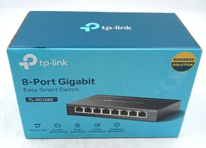 TP-Link 8-port Gigabit Easy Smart Switch TL-SG108E PnP Power LEDs Per Unit - Picture 1 of 3