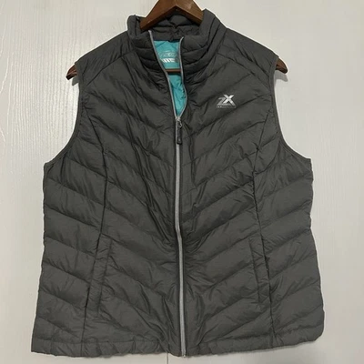 Chaleco ZeroXposur Mujer XL Gris Pizarra Cremallera Frontal Abombado Bolsillos Rellenos Foto 1 de 4