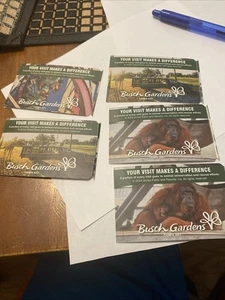 Busch Gardens Tampa (5) Single Day Tickets - Picture 1 of 1