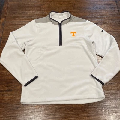 Pullover polar Nike para hombre talla M UT Vols ajuste térmico 1/4 cremallera blanco Tennessee Foto 1 de 4