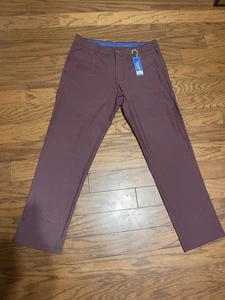 Twillory Herren 33x30 maßgeschneiderte Passform Performance grau technisches Gewebe Golf Freizeit - Bild 1 von 10