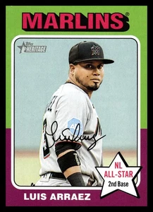 2024 Topps Heritage #341 Luis Arraez Miami Marlins Baseball Card - Picture 1 of 2