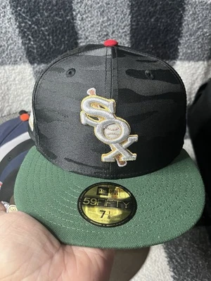 New Era Chicago White Sox 1933 All-Star Game Patch 59Fifty Hat 7 1/8 Camo 2 Tone - Image 1 of 4