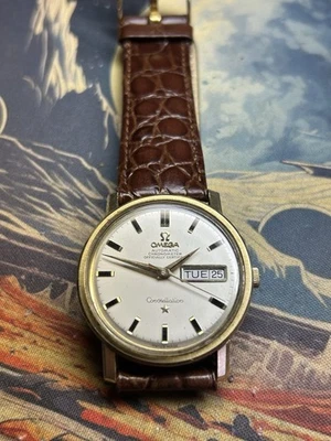 Omega Constellation Cronómetro Automático Cal.751 35mm Chapado en Oro Día-Fecha Foto 1 de 4