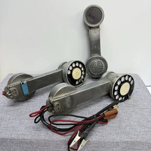 Lote De 3 Teléfonos De Prueba De Marcación Giratoria Lineman De Colección Construcción De Metal SIN PROBAR - Imagen 1 de 15