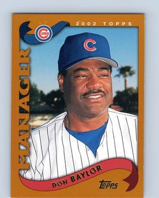 2002 Topps #280 Don Baylor Chicago Cubs Baseball Manager Card - Image 1 of 2