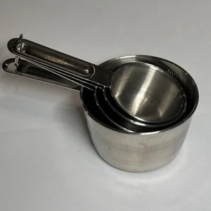 Good Cook Measuring Cups with Handles Stainless Steel 4 Piece Set - Picture 1 of 10
