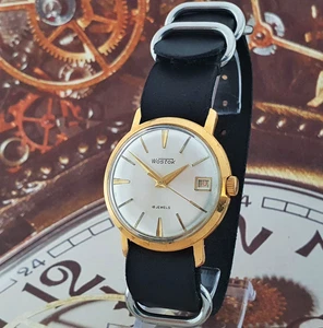 Vintage Watch USSR Vostok Silver Dial RARE Soviet Watch Wostok 2214 Gold Plated - Picture 1 of 15