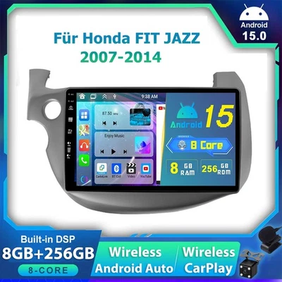 Für Honda FIT JAZZ 2007-2014 CarPlay Android 15 Autoradio GPS Navi WIFI 8G+256GB - Bild 1 von 4