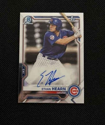 Ethan Hearn 2021 Bowman Chrome Bowman 1st Auto Chicago Cubs #CPA-EH - Image 1 of 2