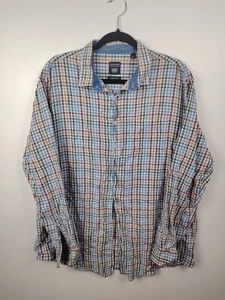 Dunmore The classic brand comfort fit Kleinkariertes Rot Herrenhemd XXL - Picture 1 of 8