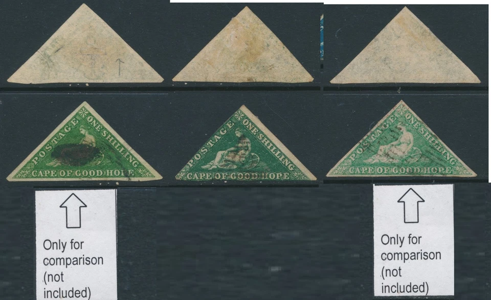 CABO DE BUENA ESPERANZA, 1855 1s verde oscuro profundo (UN SELLO), SG8b, cat GBP550 Foto 1 de 1