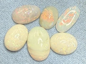 11. 3 TCW Natural Australian Opal Mix Parcel Loose Solid Crystal Opals 6 Pcs - Picture 1 of 14