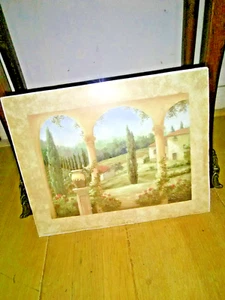 Vintage Vivian Flasch Print Lithograph Tuscan View 2004 8x10 Inches - Picture 1 of 4