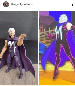 1:18 3.75 custom action figure Magneto X-Men Xmen 95 MARVEL UNIVERSE SCALE - Picture 1 of 7