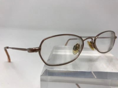 Marchon Youth Eyeglasses Flexon Demo Lens  Gold Camel 43-17-125 M17  - Image 1 of 4