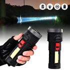 Bright 500LM LED Torch Tactical Flashlight USB Rechargeable + Battery RE