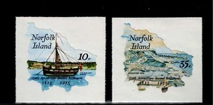 Norfolk Island Scott #185-86, Singles 1975 Second Settlement FVF MNH - Picture 1 of 1