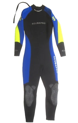 Traje de neopreno ScubaPro 3 mm Pacific Dive - Para mujer - Talla XL 44 - Negro Amarillo Azul Foto 1 de 4