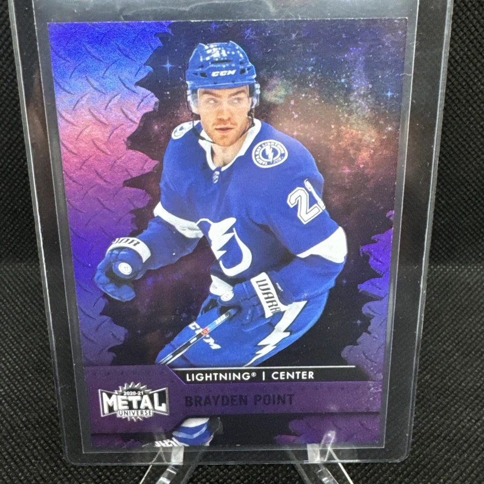 Brayden Point 2020-21 Skybox Metal Universe Purple Spectrum #’D /199 #64 TB ESE - Image 1 of 3
