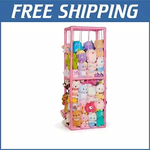 Pink Extra-Large Stuffed Animal Holder for Playroom - Easy Assembly, PVC Frame - Picture 1 of 8