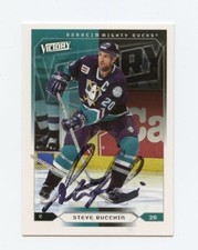 STEVE RUCCHIN DUCKS AUTOGRAPH AUTO 05-06 UPPER DECK VICTORY #6 *56595