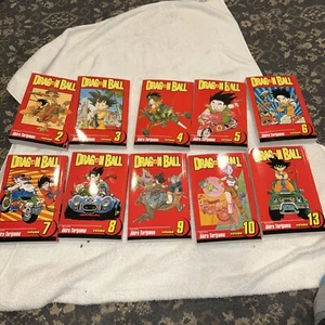 Dragon Ball Vol. 2-10 & 13 English Manga Viz Shonen Jump 2019 Perfect - Foto 1 di 3