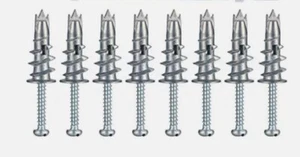 Metal Self Drilling Wall Anchor Zinc Alloy #8 1/2" x 1-1/2" for Drywall 13*42mm - Picture 1 of 5