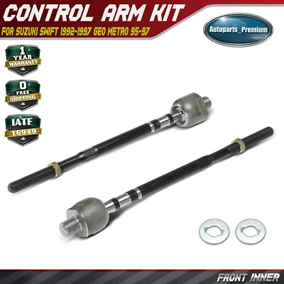 Extremo de varilla de dirección interior delantera 2 piezas para Suzuki Swift 1992-1997 Geo Metro 95-97 Foto 1 de 4