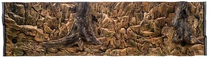 3D Aquarium Terrarium Deko Rückwand Struckturrückwand Baumwurzeln Steine Felsen - Picture 1 of 12