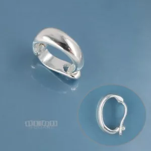 Sterlingsilber klappbar Anhänger Kaution Stecker/Kürzer/Enhancer 12 mm #33394 - Bild 1 von 6