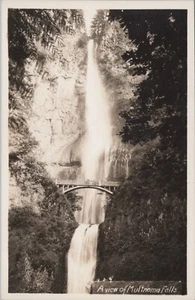 MR ALE RPPC Columbia River OR Oregon Multnomah Waterfalls Bridge nuovo B2373 - Foto 1 di 3