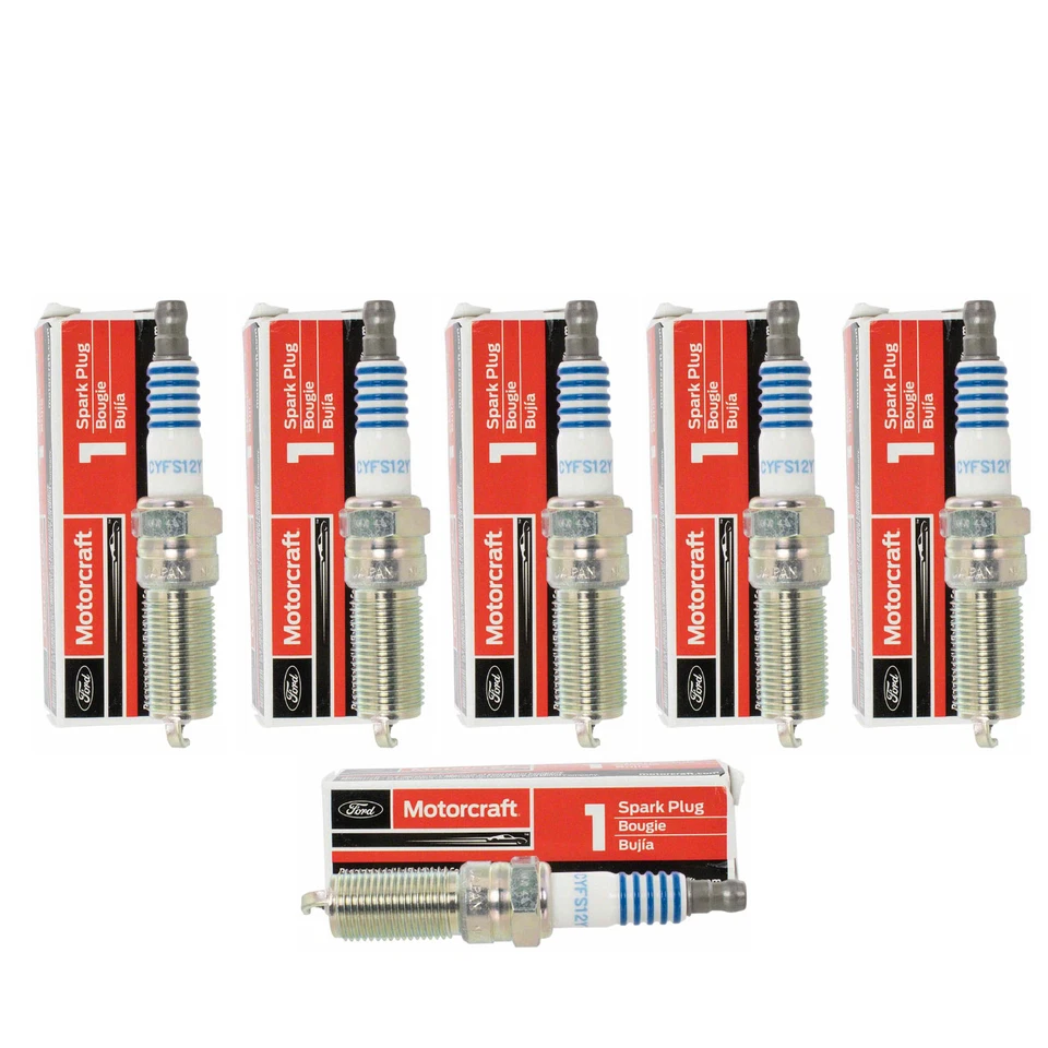 Juego de 6 bujías de iridio Motorcraft OEM para F150 Ecoboost CYFS12YT4 Foto 1 de 4