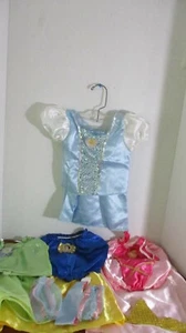 Disney ~ 4er Set PRINZESSIN SPIEL KOSTÜME ~ Schneewittchen, Aurora, Tinkerbell, Aschenputtel - Bild 1 von 6