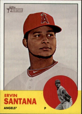 2012 Topps Heritage #322 Ervin Santana - NM - Image 1 of 2