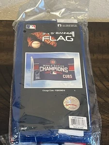 Chicago Cubs 2016 World Series Champions Banner Flag MLB 3'x 5' Wrigley Field - Picture 1 of 6