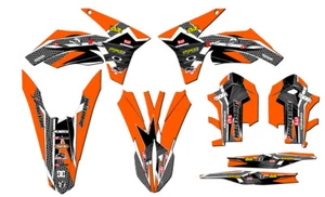 2012-2013 XCF-W PODIUM Orange Senge Graphics Kit Compatible with KTM - Picture 1 of 10