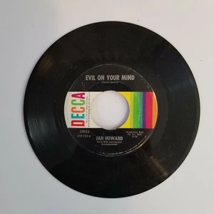 Jan Howard Evil On Your Mind / Crying For Love 45 RPM 7" Decca Q - Picture 1 of 4