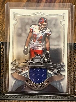¡Parche de camiseta de Aaron Schobel 2007 Bowman Sterling Bills Star Pro Bowl Prime reliquia! Foto 1 de 2