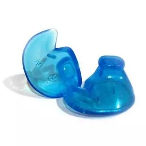 Doc's Proplugs Swimming Ear Protection Non-Vented Ear Pro Plugs Size Large Blue - Picture 1 of 3