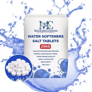 Water Softener Salt Tablet 25Kg Food Grade Quality Water Softening British - Picture 1 of 15