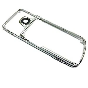 Nokia 6700c middle side chassis+camera glass+volume buttons Chrome Genuine - Picture 1 of 10