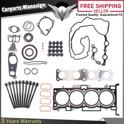 Juego completo de pernos de junta de culata para Hyundai Sonata Santa Fe Kia L4 2011-2015 2,4 L Foto 1 de 4