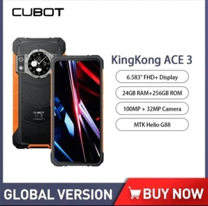 Cubot KingKong ACE 3 Rugged phone 24GB+256GB,100MP NFC 6.58" Dual Screen - Picture 1 of 11