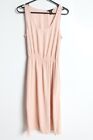 H&M Womens Sleeveless Open Back Dress - Pink - Size UK 12  (v-t1)