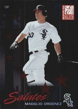 2002 Donruss Elite All-Star Salutes White Sox Baseball Card #3 Magglio Ordonez