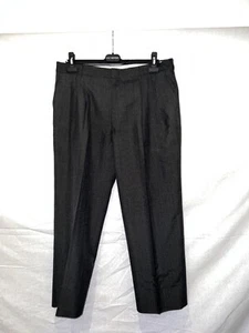 Vintage Christian Dior -  Cropped Pleated Trouser - Men's 36/S - Gray Husky Wool - Picture 1 of 8