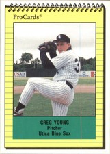 1991 Utica Blue Sox ProCards #3241 Greg Young