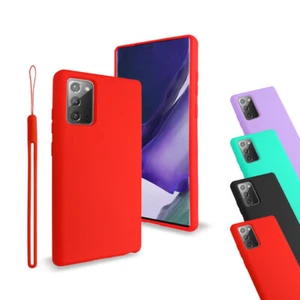 Luxury Liquid Silicone Gel Skin Case Cover For Samsung Galaxy Note 20/ Ultra - Picture 1 of 12